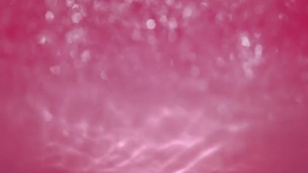 Αφηρημένο Ροζ Τριαντάφυλλο Αφρώδες Νερό Bokeh Glitter Mock Βρόχο Φόντο — Αρχείο Βίντεο
