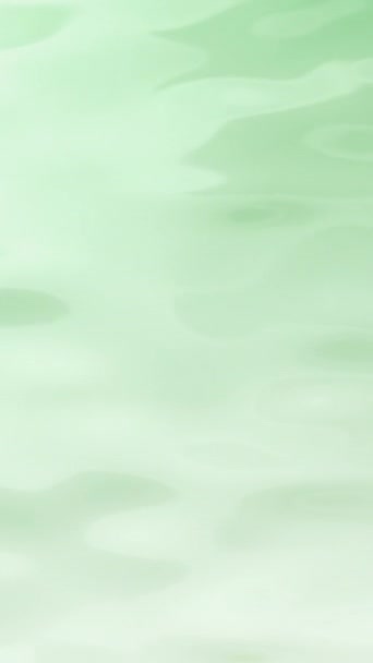 Vertikale Grüne Gradienten Milch Flüssige Oberfläche Schönheitspflege Hintergrundschleife Konzept Animation — Stockvideo