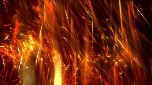 Golden Orange Elegant Fire Flame Texture Festive Shiny Luxury Product — Stock Video