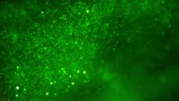 Résumé Ressources Durables Fond Boucle Particules Algues Vertes Concept Animation — Video