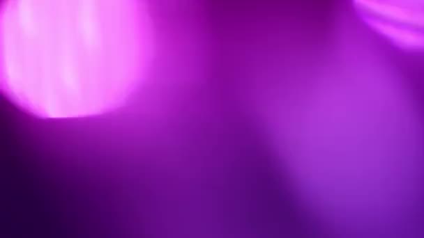 抽象的な紫色のマゼンタとピンクのボケのループの背景効果オーバーレイ 柔らかいトーニングされた活気に満ちたデコレーションテンプレートコピースペースバックプレート マクロクローズアップグロー効果製品ショーケースバックドロップアニメーション — ストック動画