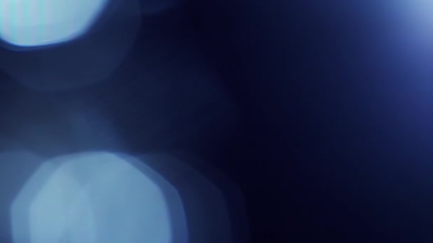 Abstrato Azul Escuro Bokeh Loop Efeito Fundo Sobreposição Macio Tonificado — Vídeo de Stock