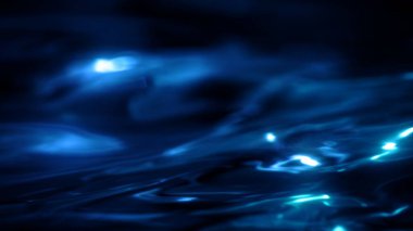 Zarif mavi su yüzeyi arka planı. Soyut hareketli arkaplan grafikleri su hattını veya estetik ürün gösterisi ve sanatsal iniş sayfası fotokopi alanı olarak kayganlaştırıcı yağı gösterimi.