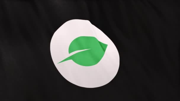 Xch Chia Coin Icon Logo Auf Grauem Fahnenbanner Schleife Hintergrund — Stockvideo