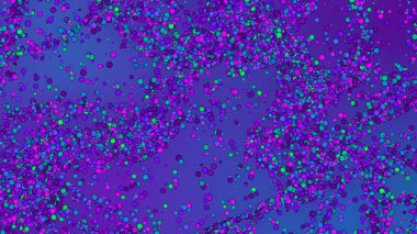 Soyut Turkuaz mor daireler. Renkli kopyalama alanı arkaplan deseni, aydınlatılmış ışık parlıyor ve metin için yer. İniş sayfası, grafik tasarımı, afiş ve poster için 3B Görüntü