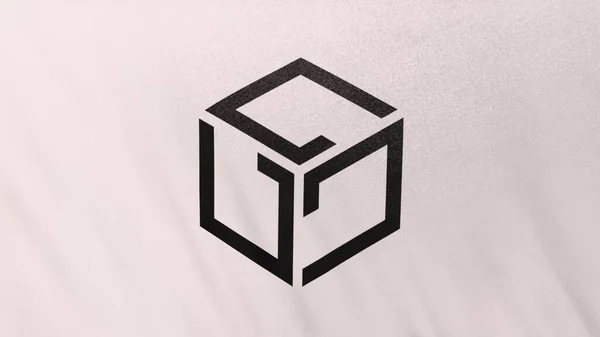 Gala Hry Ikona Mince Logo Bílém Prapor Pozadí Koncepce Ilustrace — Stock fotografie