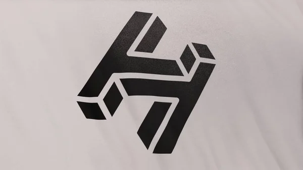 Рукостискання Логотипу Значка Hns Монета Білому Фоні Прапора Концепція Ілюстрації — стокове фото