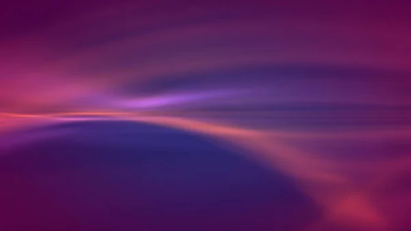 Abstract Blurred blue orange purple dawn loop background. Soft gradient copy space backdrop, illuminated light painting and place for text. 3D Illustration for landing page, graphic design, and banner