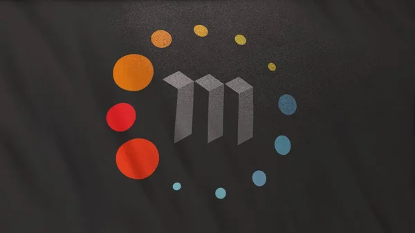 Metaverse Etp Muntpictogram Logo Grijze Vlag Banner Achtergrond Concept Illustratie — Stockfoto