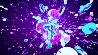 Projeleriniz için renkli soyut canlandırma arka planı, afiş, kart, şablon