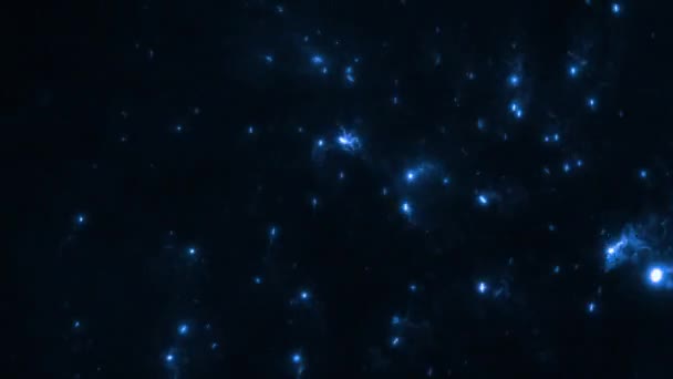 Звезды Пыли Анимации Галактики Фон Пыль — стоковое видео
