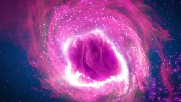 Galaxia Espiral Alienígena Gigante Espacio Profundo Concepto Animación Del Supercúmulo — Vídeo de stock
