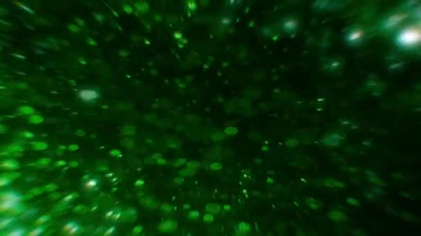 Abstraktní Elegantní Zelené Neutrální Bokeh Kruhové Pozadí Koncepce Animace Šablona — Stock video