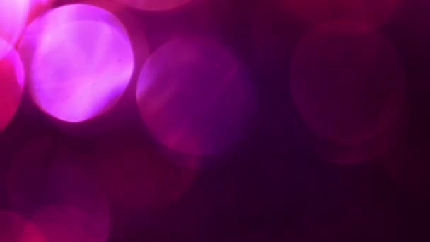 Magenta Púrpura Abstracta Superposición Efecto Fondo Lazo Bokeh Rosa Plantilla — Vídeos de Stock