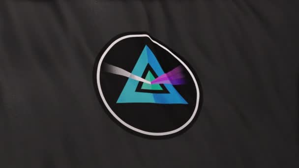 Logo Ikony Monety Szarym Tle Banera Concept Animacja Kryptowaluta Fintech — Wideo stockowe
