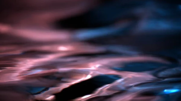 Elegante Abstrato Close Macro Onda Água Loop Fundo Pink Blue — Fotografia de Stock