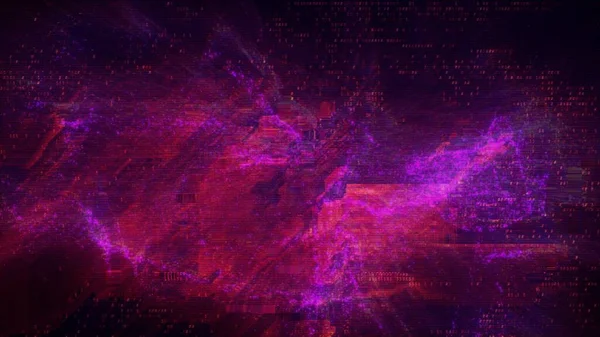 Růžový Fialový Abstraktní Digitální Kód Koncepce Ilustrace Pozadí Jako Umělé — Stock fotografie