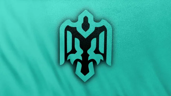 Логотип Иконки Avian Avn Coin Фоне Баннера Зеленого Флага Концепция — стоковое фото