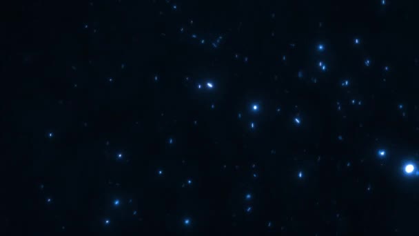 Estrellas Polvo Fondo Animación Galaxias Polvo — Vídeo de stock