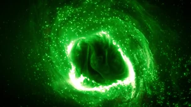 Olbrzymia Galaktyka Spiralna Kosmitów Kosmosie Koncepcja Animacji Fikcyjnej Galaktycznej Supergromady — Wideo stockowe