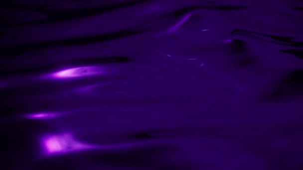 Eleganckie Abstrakcyjne Zbliżenie Makro Fali Wody Tle Pętli Fioletowy Różowy — Wideo stockowe