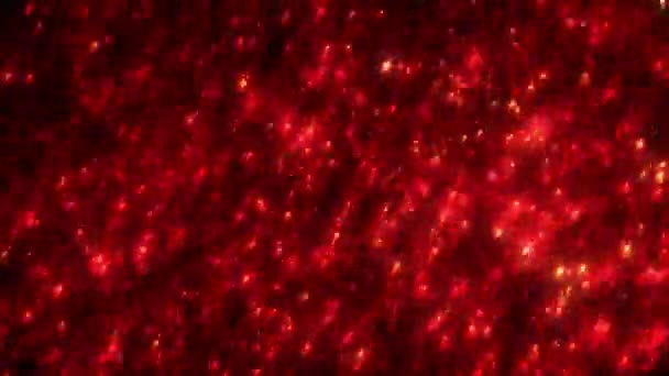 Yıldızlı Soyut Kırmızı Animasyon — Stok video
