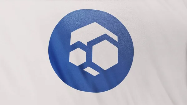 Zelcore Flux Coin Логотип Иконки Белом Фоне Баннера Флага Концепция — стоковое фото