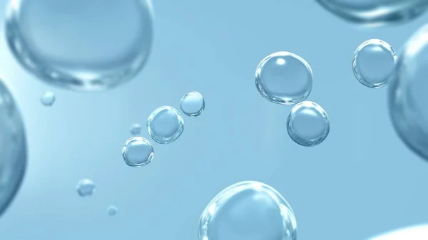 Pure Bruisende Vitaliteit Cosmetische Verfrissende Hygiëne Waterstof Blauwe Energie Studio — Stockfoto