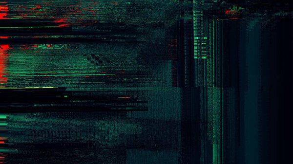 Defected  HUD interface 3d illustration with abstract digital code. Concept glitch background as cyberpunk computer meltdown overlay with fragments and hex code of alien communication decryption