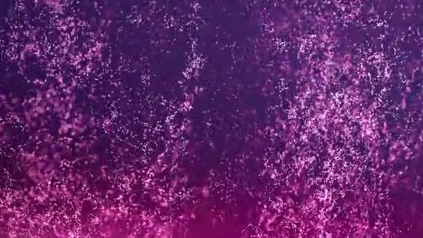 Abstrait Ambiant Tourbillonnant Lumineux Violet Particules Animation Concept Relaxant Animation — Video