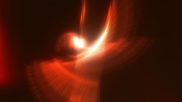 Soyut Kırmızı Sıvı Yüzdürme Yıldız Parçacıkları Sürüsü Zarif Kozmik Işıklar — Stok video