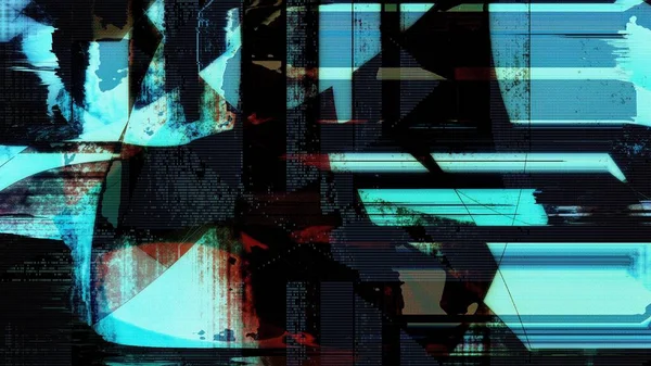 Loopte Abstrakten Psychedelischen Digitalen Cyberspace Code Konzept Banner Hintergrund Nft — Stockfoto