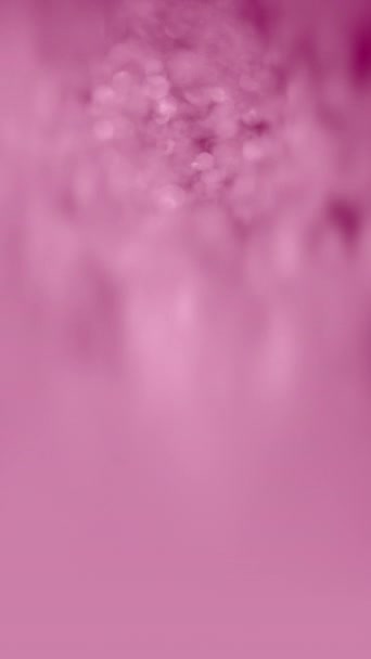 Abstraktní Růžová Fialová Růžová Bokeh Smyčka Pozadí Efekt Překrytí Měkký — Stock video