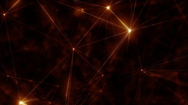 Plexus Çizgilerinin Soyut Arkaplanı, Çokgen