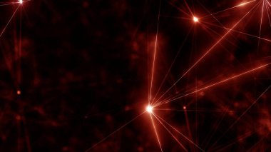 Plexus Çizgilerinin Soyut Arkaplanı, Çokgen