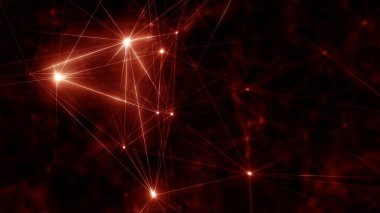 Plexus Çizgilerinin Soyut Arkaplanı, Çokgen