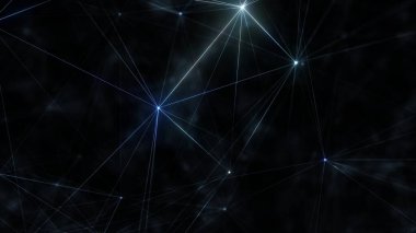 Plexus Çizgilerinin Soyut Arkaplanı, Çokgen