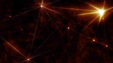 Plexus Çizgilerinin Soyut Arkaplanı, Çokgen