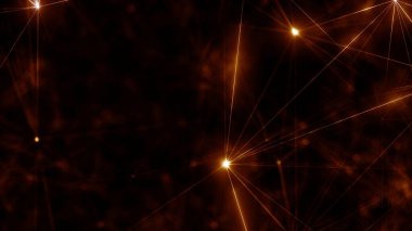 Plexus Çizgilerinin Soyut Arkaplanı, Çokgen