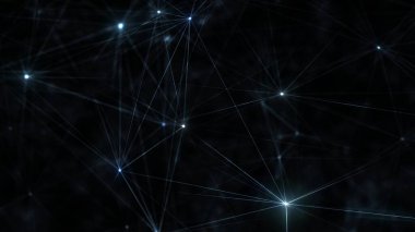 Plexus Çizgilerinin Soyut Arkaplanı, Çokgen