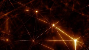 Plexus Çizgilerinin Soyut Arkaplanı, Çokgen