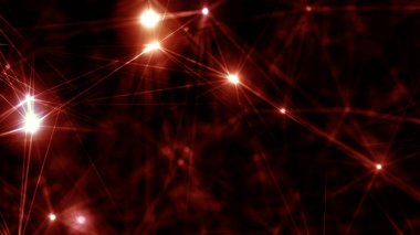 Plexus Çizgilerinin Soyut Arkaplanı, Çokgen