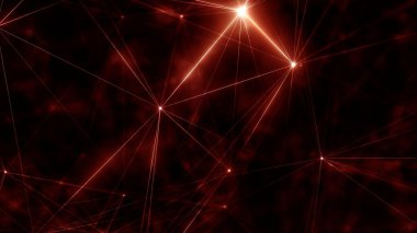 Plexus Çizgilerinin Soyut Arkaplanı, Çokgen