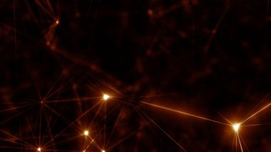 Plexus Çizgilerinin Soyut Arkaplanı, Çokgen