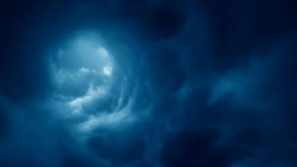 Etéreo Sueño Como Nubes Gigantes Abstractas Túnel Color Azul Infinita — Foto de Stock