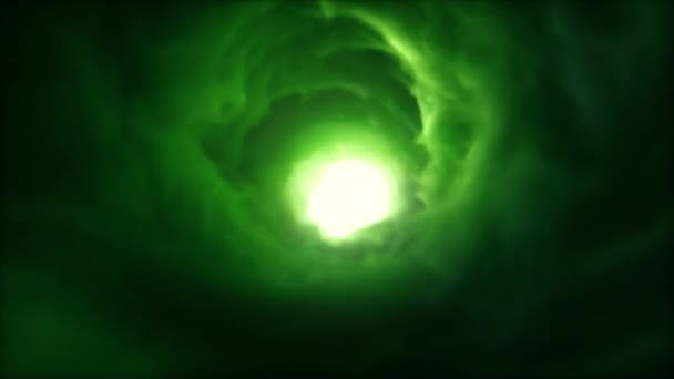 Epische Turbulente Grüne Abstrakte Mysterienwolke Konzept Animationshintergrund Und Schleife Mit — Stockvideo