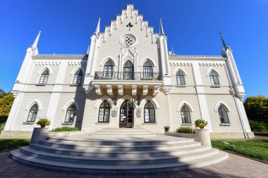  Ruginoasa 'daki Yönetici Alexandru Ioan Cuza Sarayı, şu anda Birliğin Lorduna adanmış bir anıt müze olan Romen prensleri birliği gününde