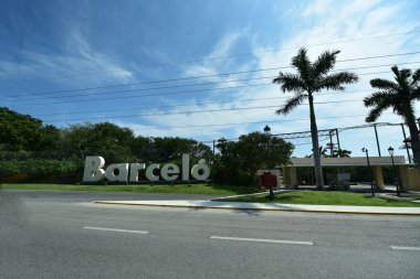 Palm trees line the highways of the Riviera Maya, considered a Mexican paradise renowned for its historic tourist base with high end hotels and restaurants