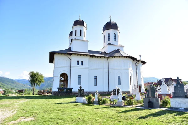 Novaci Város Fali Temploma Egy Ortodox Keresztény Templom Melyet Két — Stock Fotó