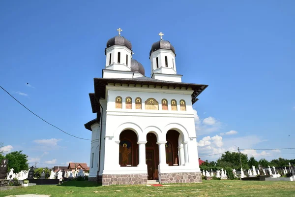 Wall Church City Novaci Orthodox Christian Church Built Interwar Period — Stock Photo, Image